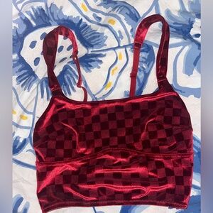 Red crop top size s